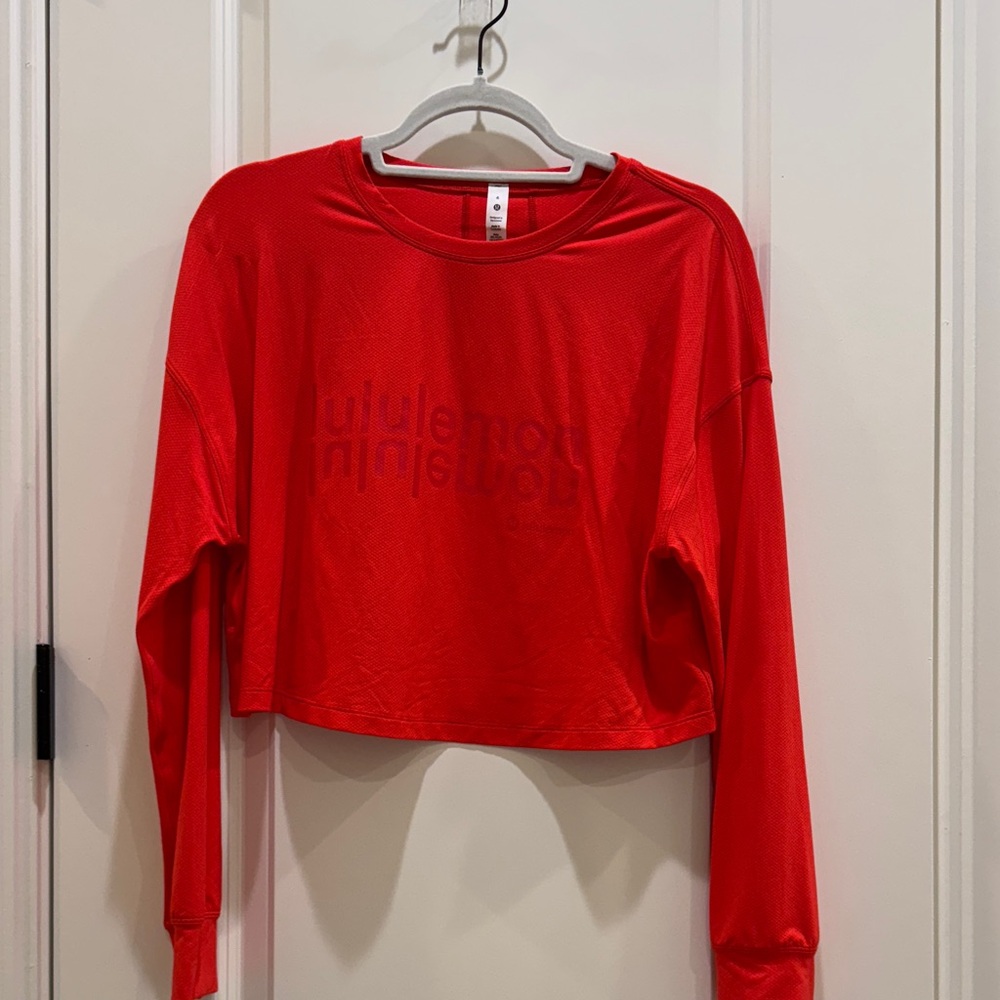 lululemon athletica Bright Red Long Sleeve Top